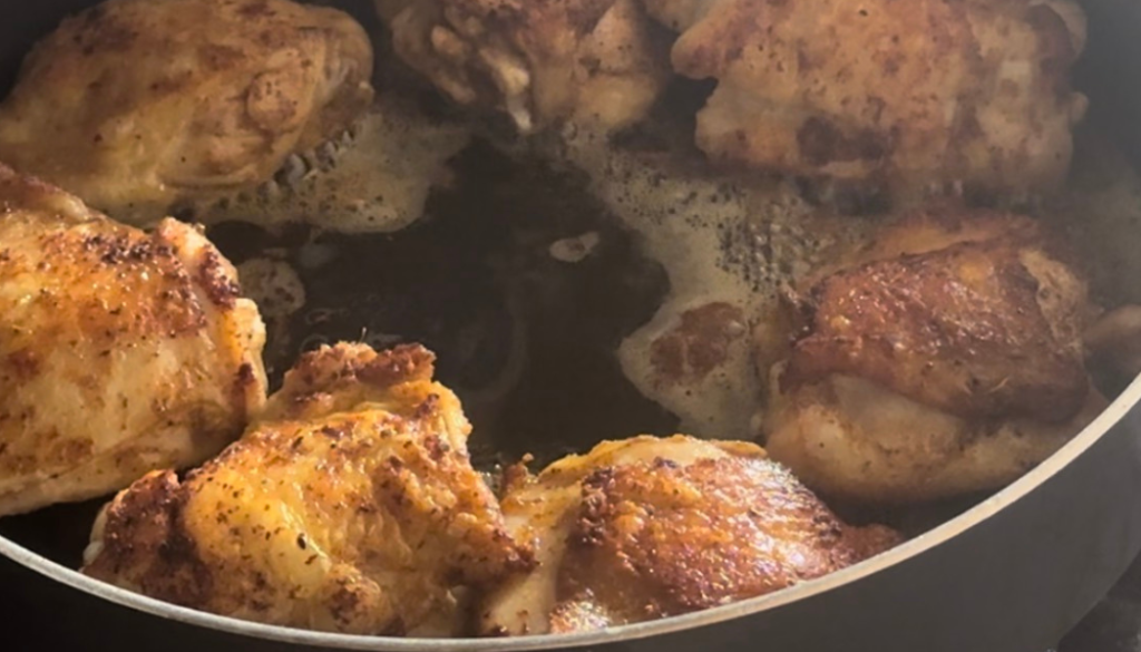 delicious juicy chicken thighs for chicken and rice